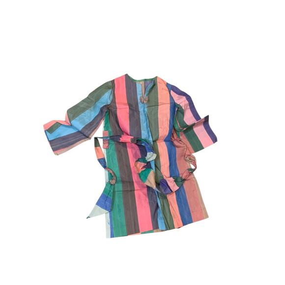 Set of 6 Youth Vintage Handmade Costume Pieces Dress Cloak Apron Bonnet - Picture 10 of 11